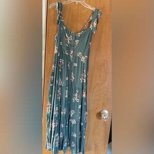 Floral Maxi Dress in Teal
